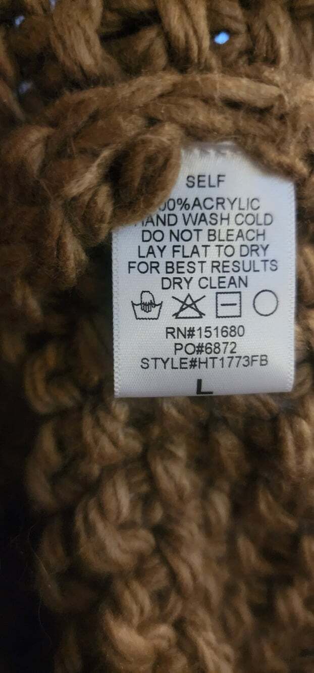 Fab'rik chunky-knit cardigan Toggle Closures Large Excellent Soft Oversized B7 - Picture 7 of 7